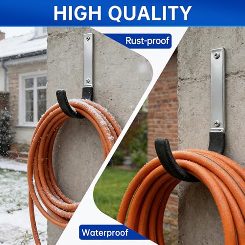 Heavy Duty Steel Garage Hooks (Dark Brown-6PC)