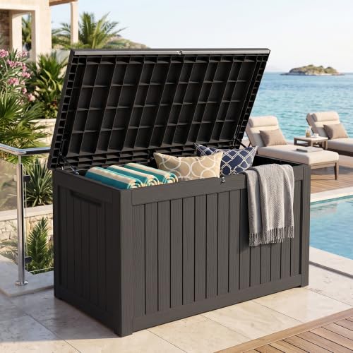 Outdoor Storage Box (Black / 270 Gallon 3.1 XXL)