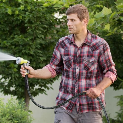 Heavy Duty Garden Hose 73ft (Black+Green / 73ft)