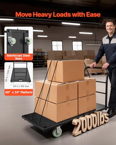 Heavy Duty Platform Truck (48.0 x 24.0 x 32.1 in/1220 x 610 x 815 mm)