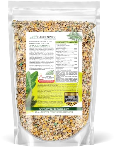 8-4-8 Professional Palm Tree Fertilizer Plant Food; for Indoor Potted Plants and Outdoor Landscape Palm Trees; Quick-Release Nitrogen Fertilizer and Continuous Feeding (4 QUARTS) (128 Ounce)