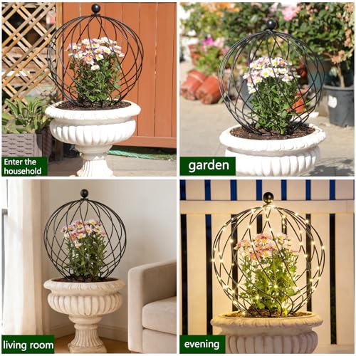 21” Garden Obelisk Trellis for Climbing Plants (21" x 7")