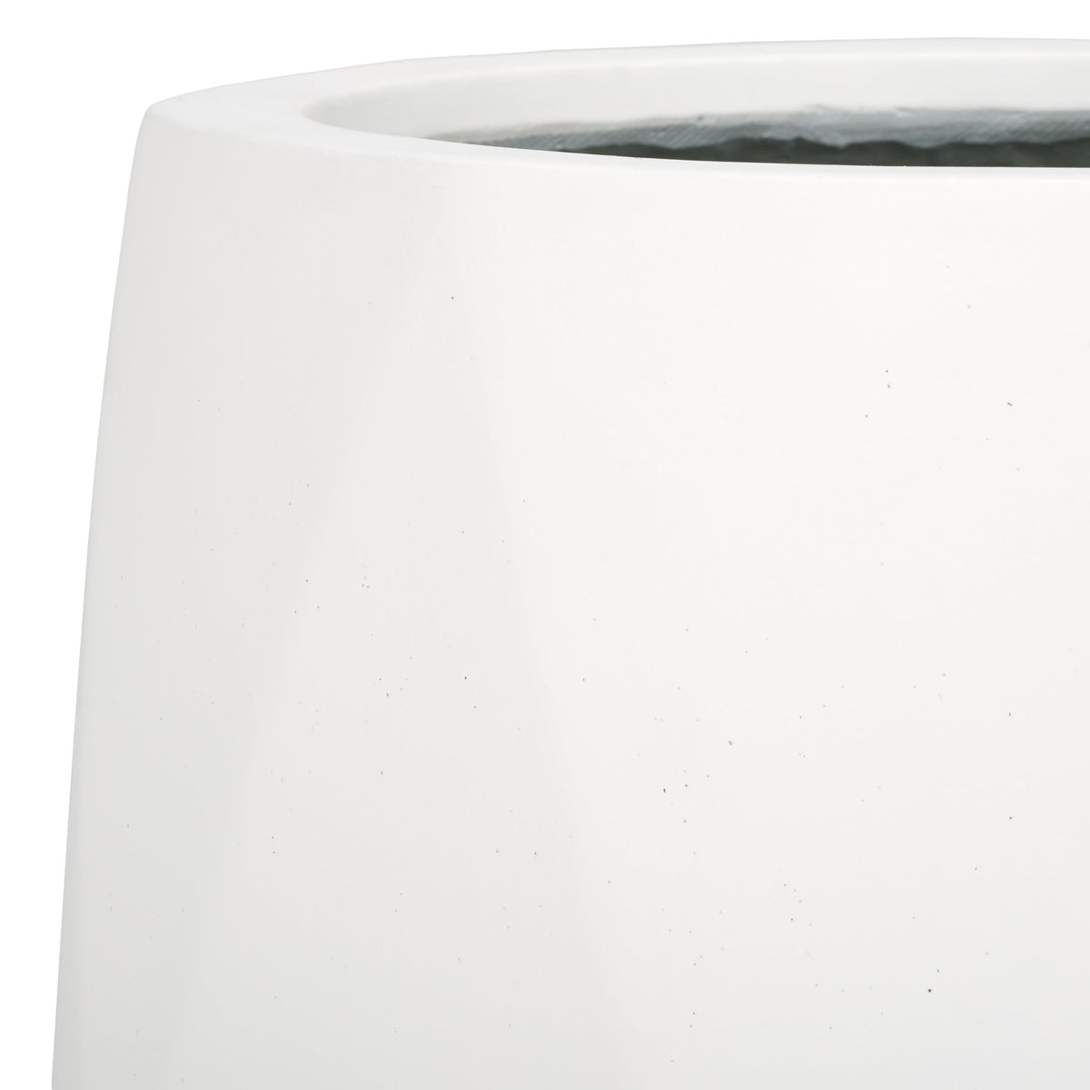 Outdoor Collection Kane White Cement Ficonstone Planter Pot Set of 2 (16"W x 16"D x 14"H / White)