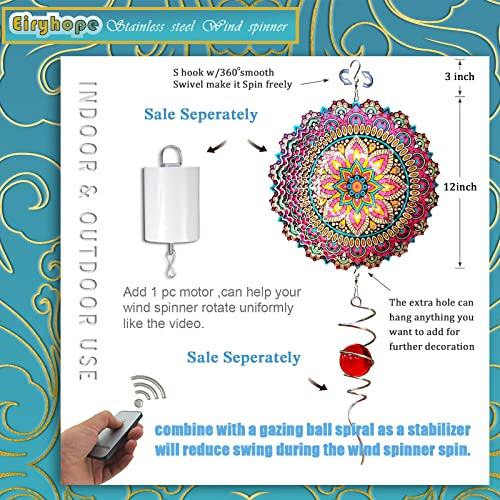 Mandala Blossom Wind Spinner