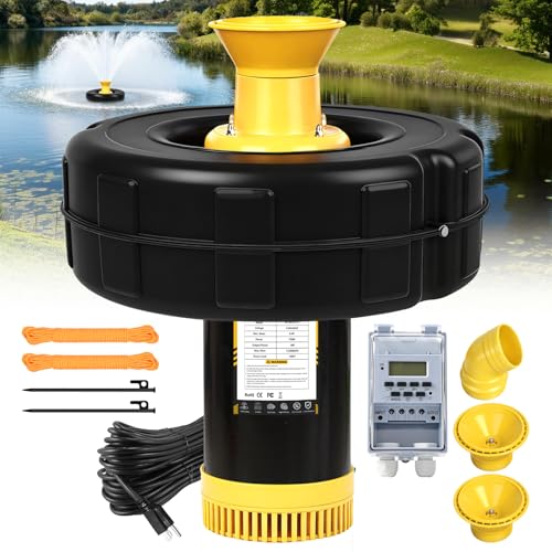 1HP 110V Floating Pond Fountain Aerator (Plastic)
