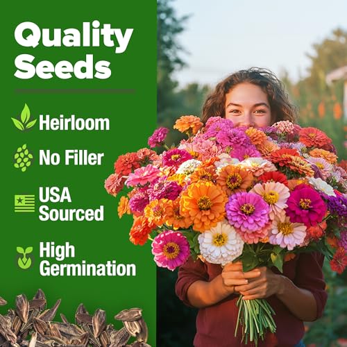 California Giant Mix Zinnia Seeds