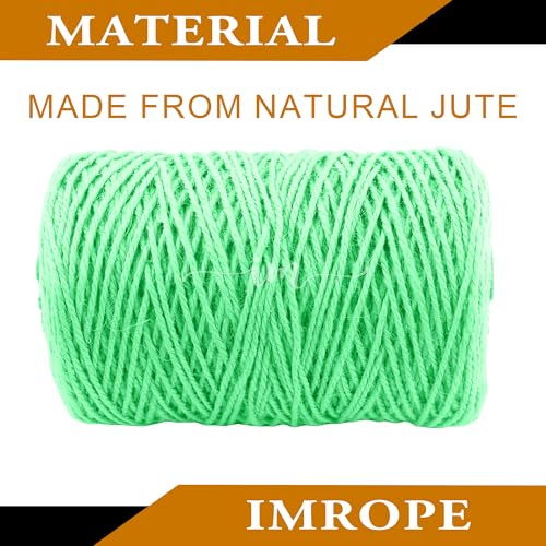 3mm x 1000 Feet Light Green Jute Rope (Light Green / 3mm x 1000 Ft)