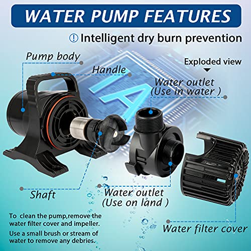 305W 5700 GPH Pond Pump