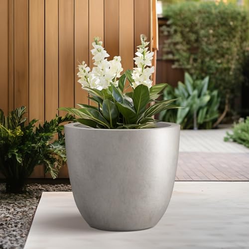 10 Inch Dia Round Concrete Planter