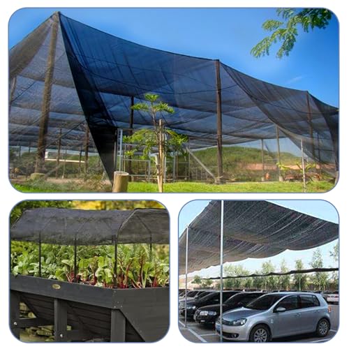 Shade Cloth for Garden (8FTx12FT / 40% Shade-black)