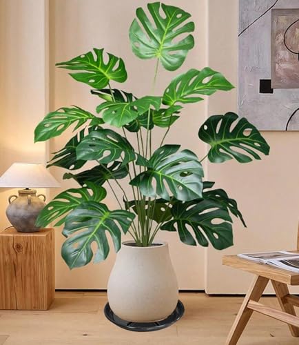 2 Pack of 12 inch Plant Saucer (12in*2 / Black)