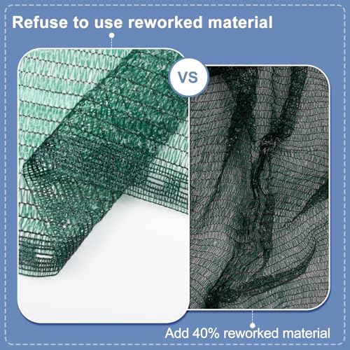 Shade Cloth for Garden (10FTx20FT / 55% Shade-dark Green)