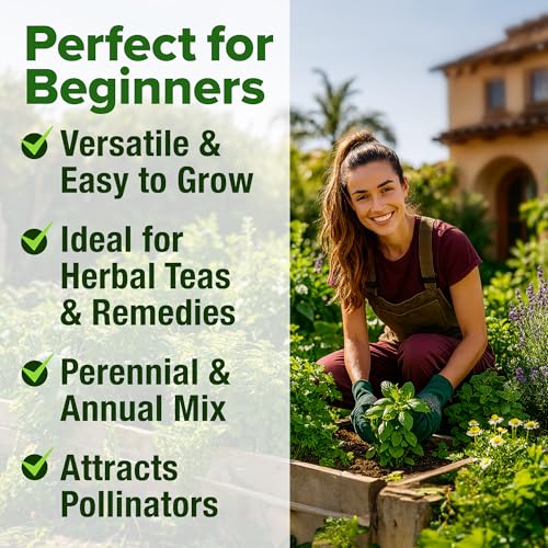 32 Medicinal Herb & Tea Variety Seeds Garden Kit