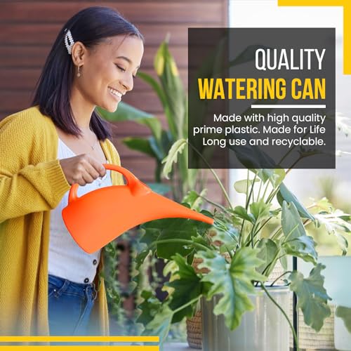 1 2 Gallon Watering Can (Orange / 1 Pack)