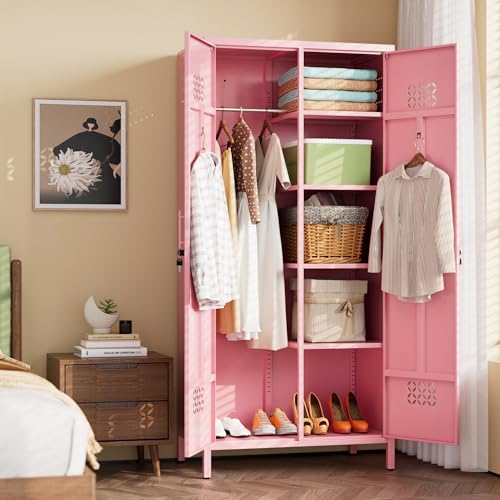 Pink Locker Cabinet (Pink / 2 Doors)