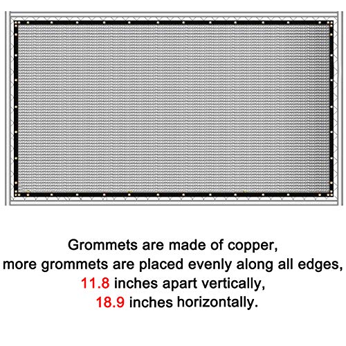 4 ft x 50 ft Privacy Screen Fence Heavy Duty Fence Cover Grey (4 ft X 50 ft / Gray)