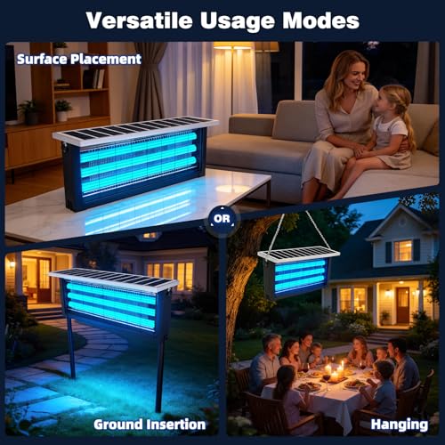 Large Solar Bug Zapper Outdoor (18W for 4000 sq.ft)