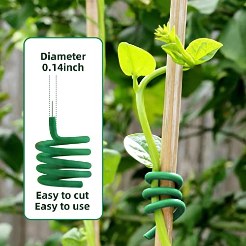 Soft Plant Ties for Support (3pcs Green Plant Wire)