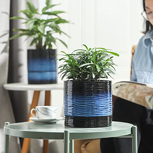 Ceramic Self Watering Plant Pot for Indoor Plants