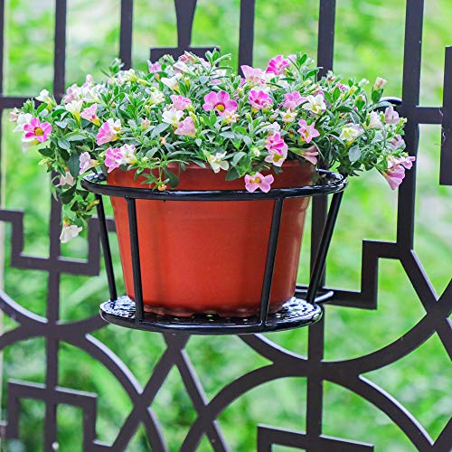 Iron Art Hanging Baskets Flower Pot Holder (3 Count)