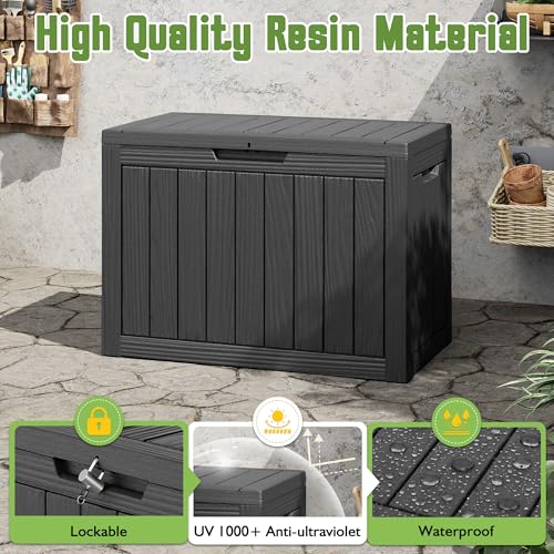 Outdoor Storage Box (Black / 55 Gallon)