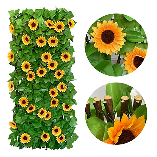 Expandable Faux Ivy Fence (7 Sq Ft)