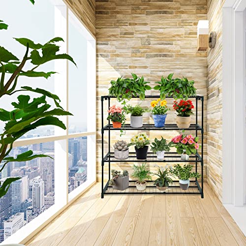 Greenhouse Shelving Staging Double 4 Tier (42'' x 17'' x 42'')