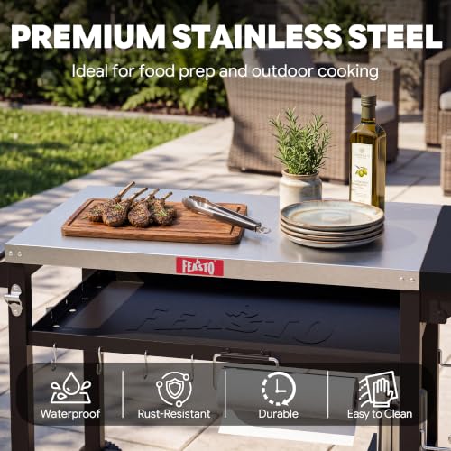 40x26 3 Tier Grill Cart (Table)