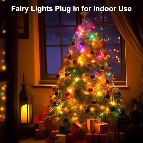 200FT 600LED Christmas Lights Plug in (Multicolor / 200FT 600LED)