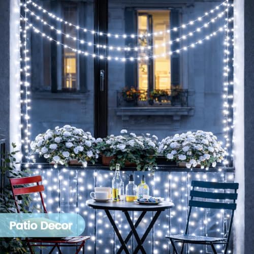 Solar Fairy Lights (Cool White / 2 Pack-200LED)