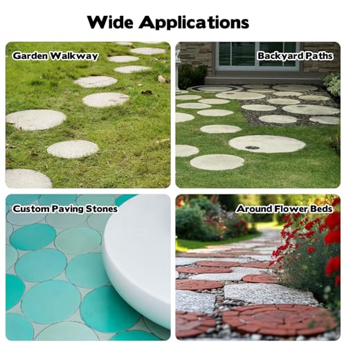 2 Size Round Stepping Stone Molds (6 Count)