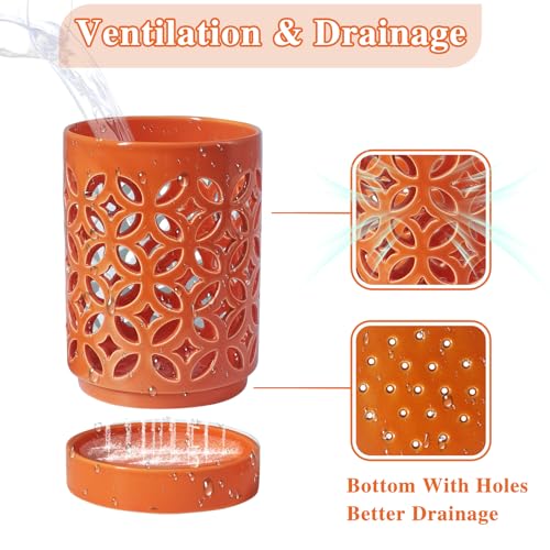Orchid Pot 4 Inch (Orange Coin)