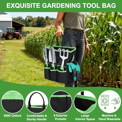 Gardening Tools 22 (22PCS Black Green)