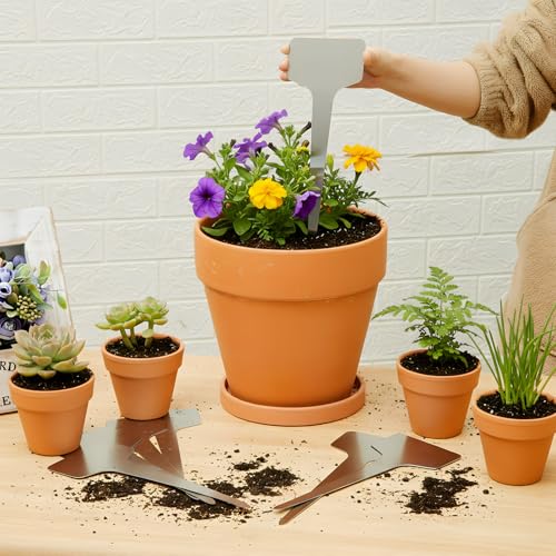 24 Pcs Metal Plant Labels (11 x 4 Inch)