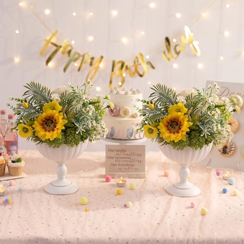 White Urn Vase for Centrepieces (White)