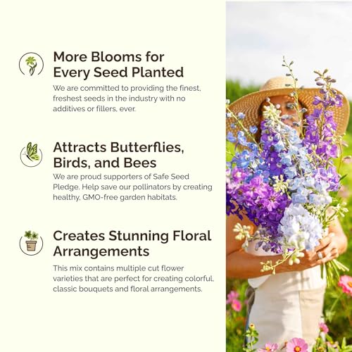 Fairytale Flower Mixed Seeds for Planting (5 Pounds / Fairytale)