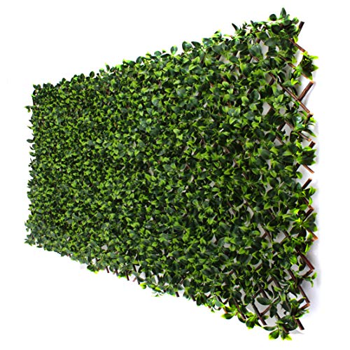 Artificial Greenery Bamboo Trellis for Privacy (Gardenia Leaf)