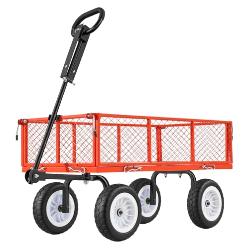 900 LBS Steel Garden Cart (Red)