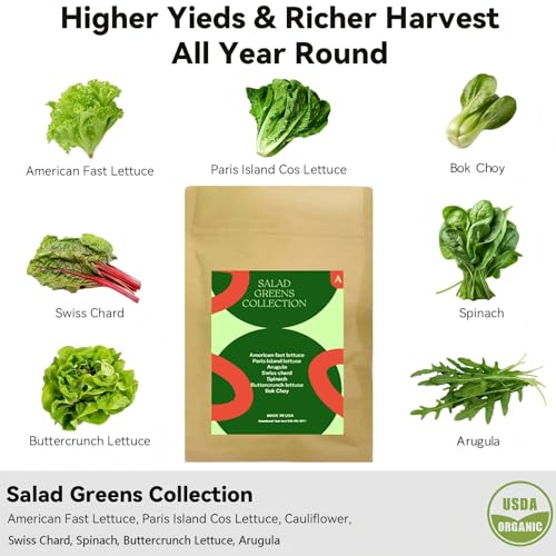 7 Pods Salad Greens Seed Pod Kit for AeroGarden (7Pods / Salad)