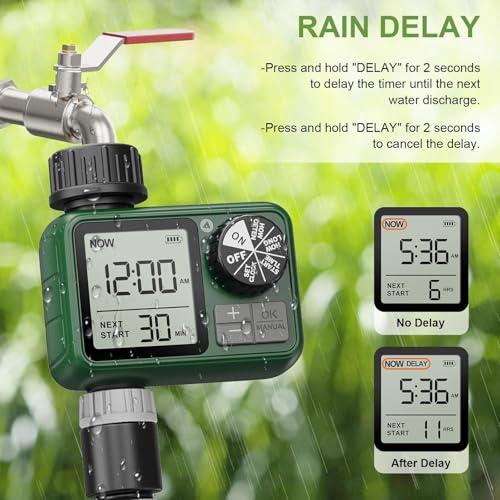 Water Timer for Outdoor Garden Hose