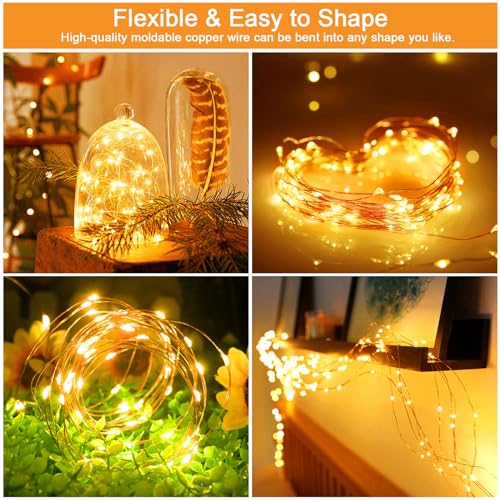 Solar Fairy Lights Outdoor Waterproof (2 Count)
