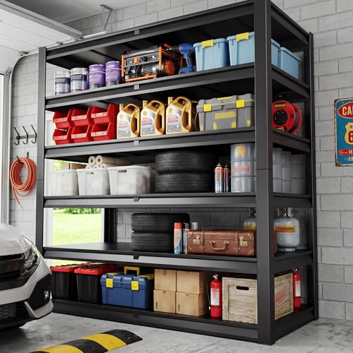 84.1" H Garage Shelving (6-Tier, 55.1"W x 25.8"D x 84.1"H)