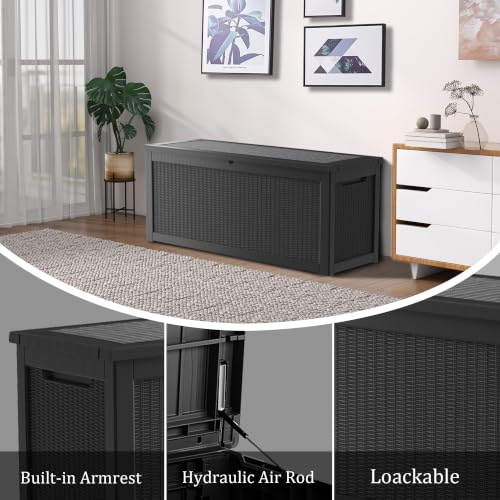 Outdoor Storage Box (Black / 320 Gallon)