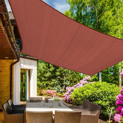 12'x12' Sun Shade Sail Rust Red Curved Square (Rust Red / 1 2' X 1 2')