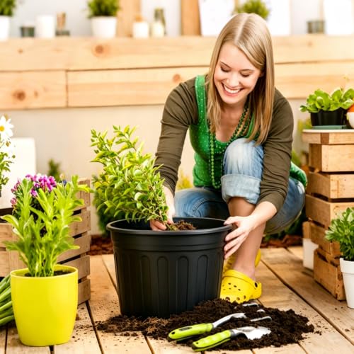 30 Pack 5 Gallon Flexible Plant Nursery Pots (5Gallon 30P)