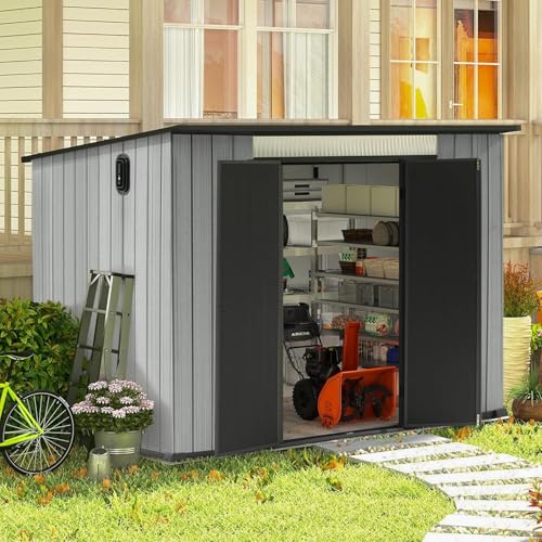 Domi 6.2x9.3 FT Resin Outdoor Storage Shed (6.2x9.3FT)
