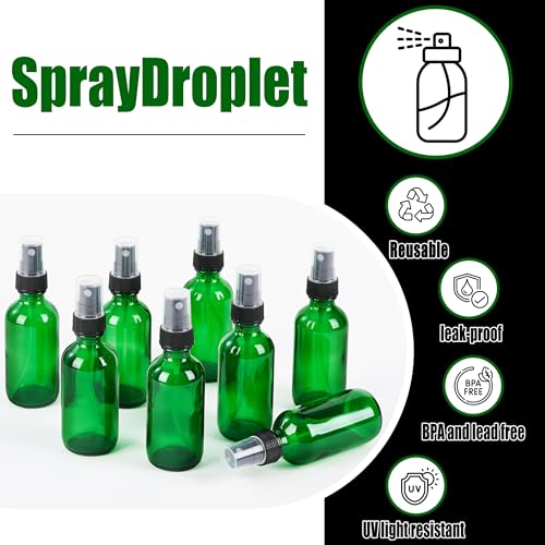 2 oz Glass Spray Bottles (24 Count)