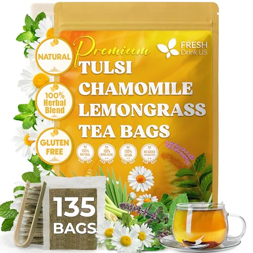 135 Bags Tulsi Chamomile Lemongrass Tea (135 Tea Bags)