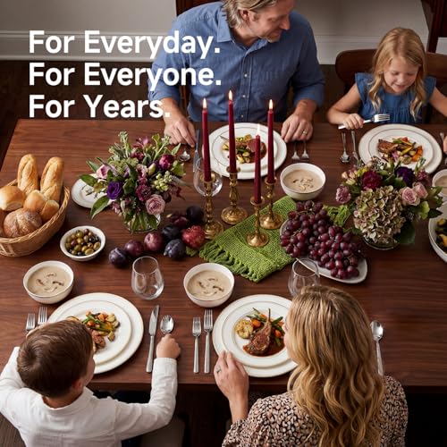 65 Piece Silverware Set with Serving utensils (65 Piece / Silver)