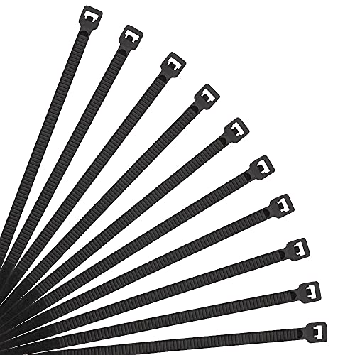 10 Inch Cable Zip Ties (10 inch (40 lbs, 500 pcs) / Black)